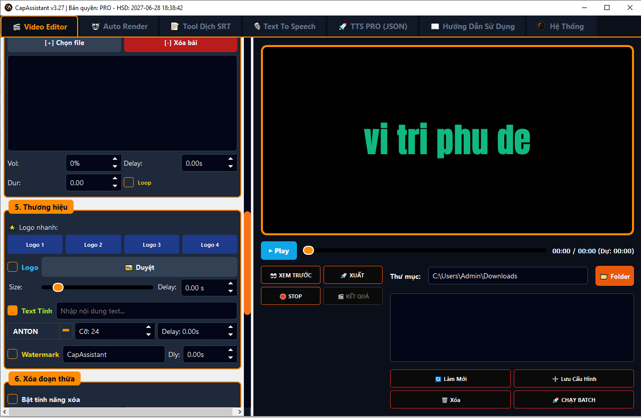 CapAssistant - Reup Video All In One