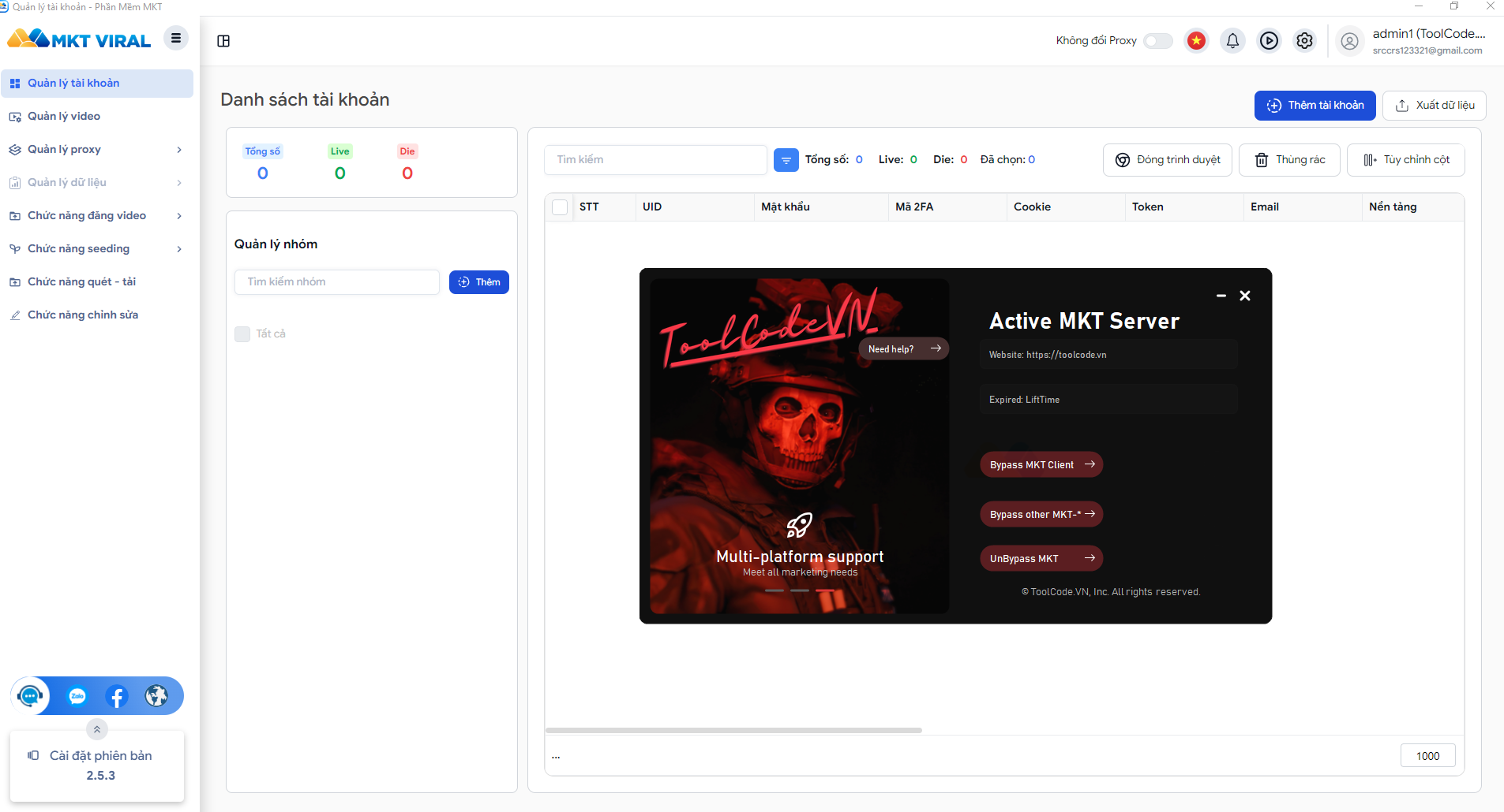 MKT Viral - Xây dựng nền tảng video đa kênh, Biên tập video, upload video số lượng lớn đa kênh